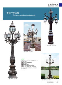 厂家直销压铸铝庭院灯 铝制品景观灯欧式庭园灯