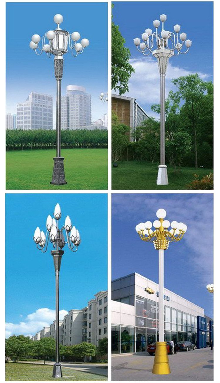 户外市政工程8米6米led中华灯玉兰灯 景区大型广场道路景观高杆灯