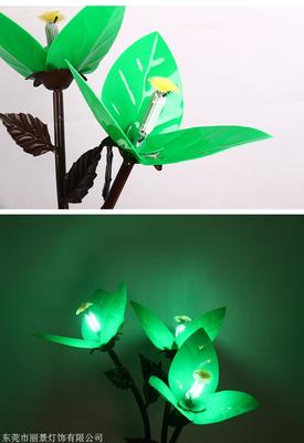 三叶梅花灯 户外景观照明的艺术与实用融合